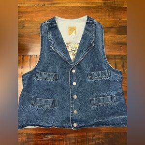 Vintage Wah Maker Denim Unisex Vest